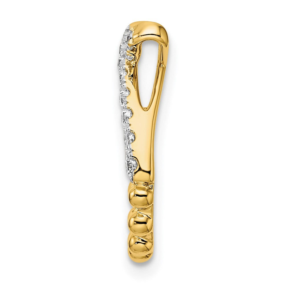 14k Yellow Gold Lab Grown Diamond Teardrop Pendant (0.31ct VS G-H)