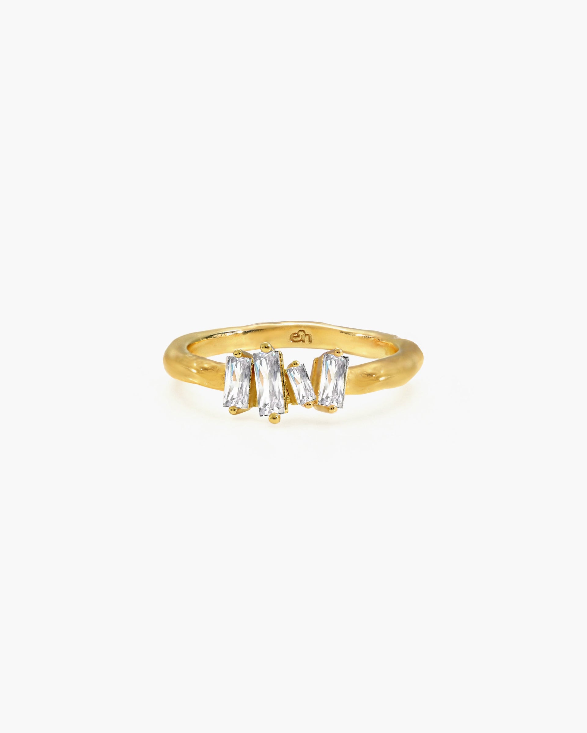 Icicle Baguette Cluster Ring