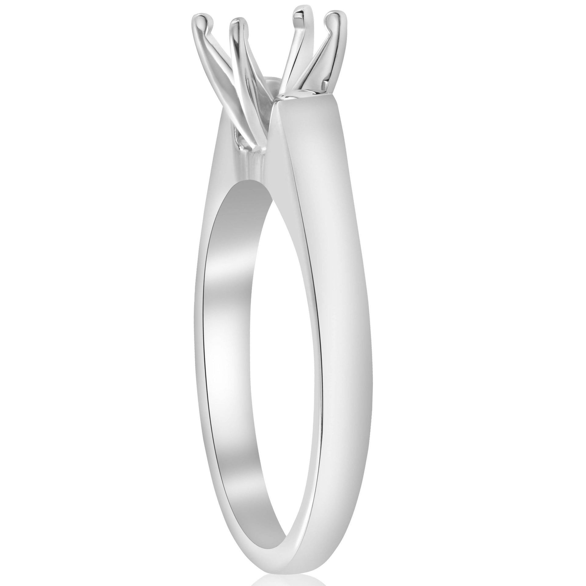 Solitaire Ring 14K White Gold