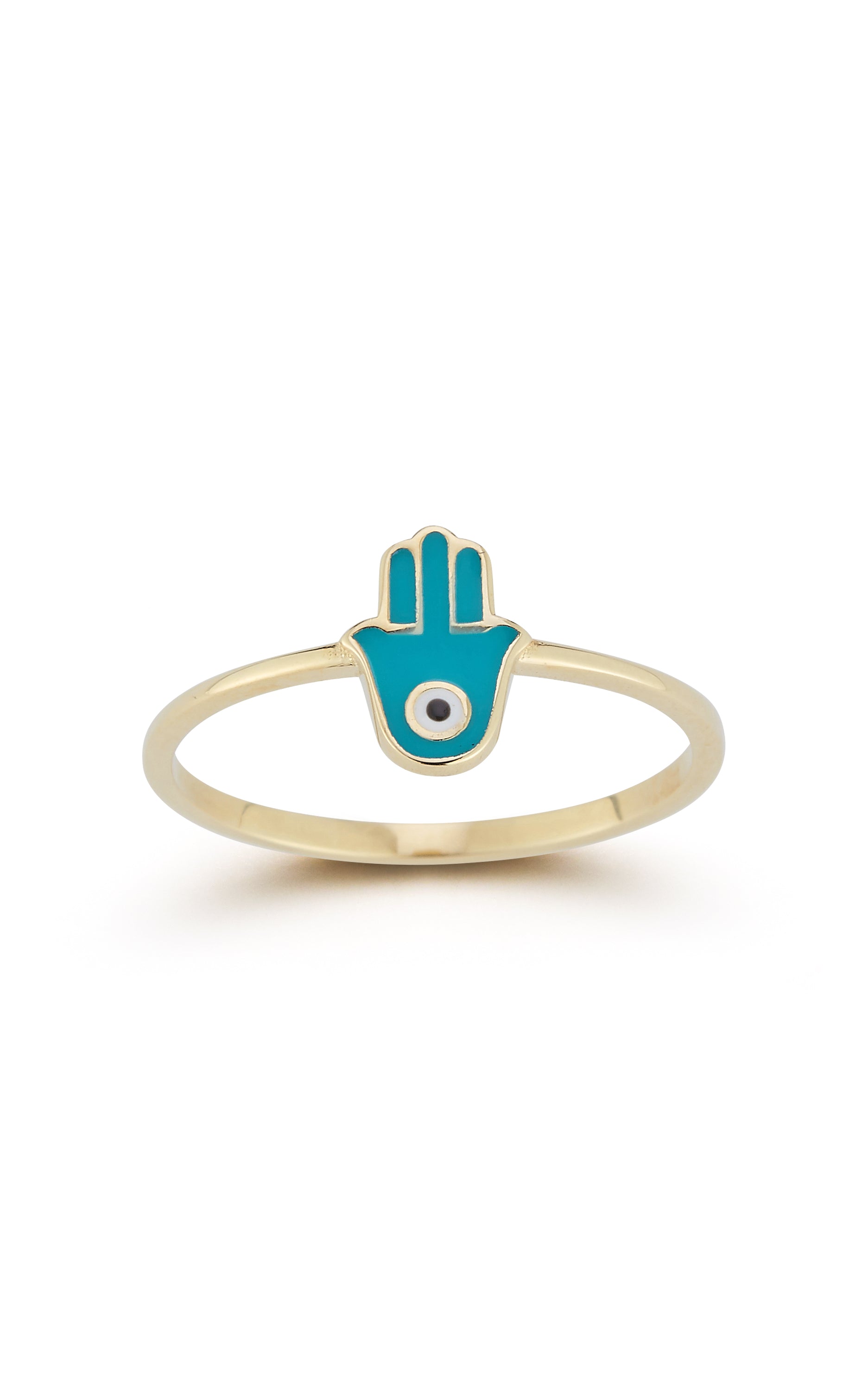 14K Gold Hamsa Ring