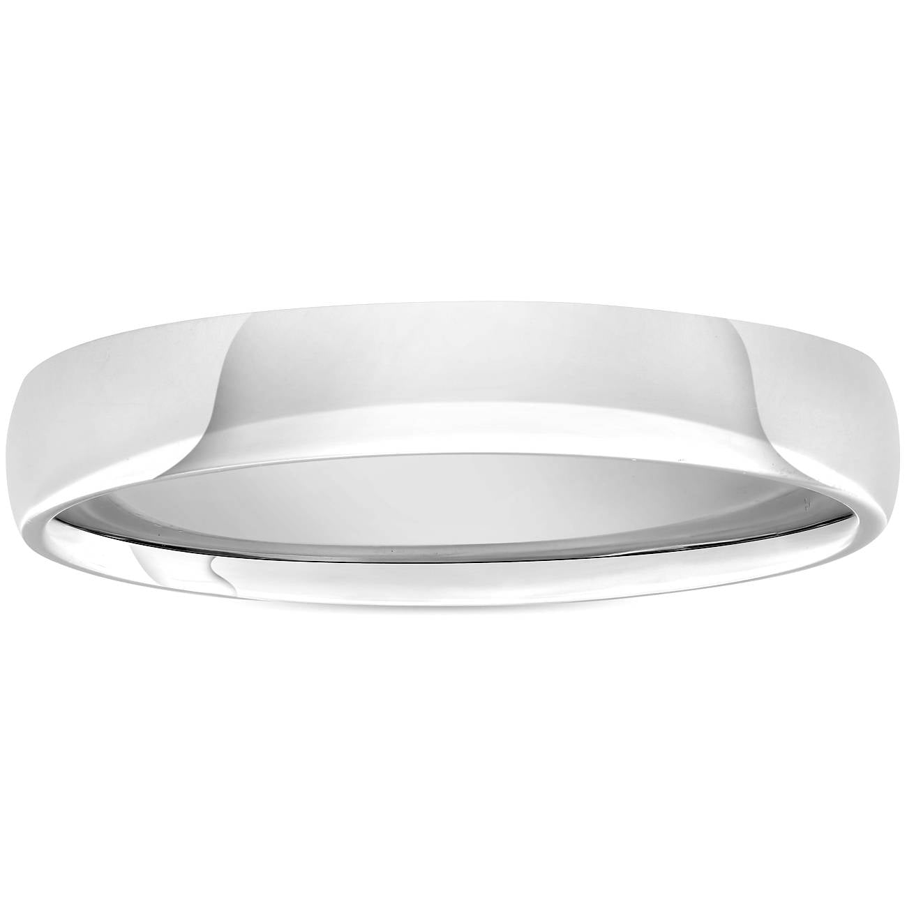 High Polished Wedding Band 950 Platinum Size Selectable