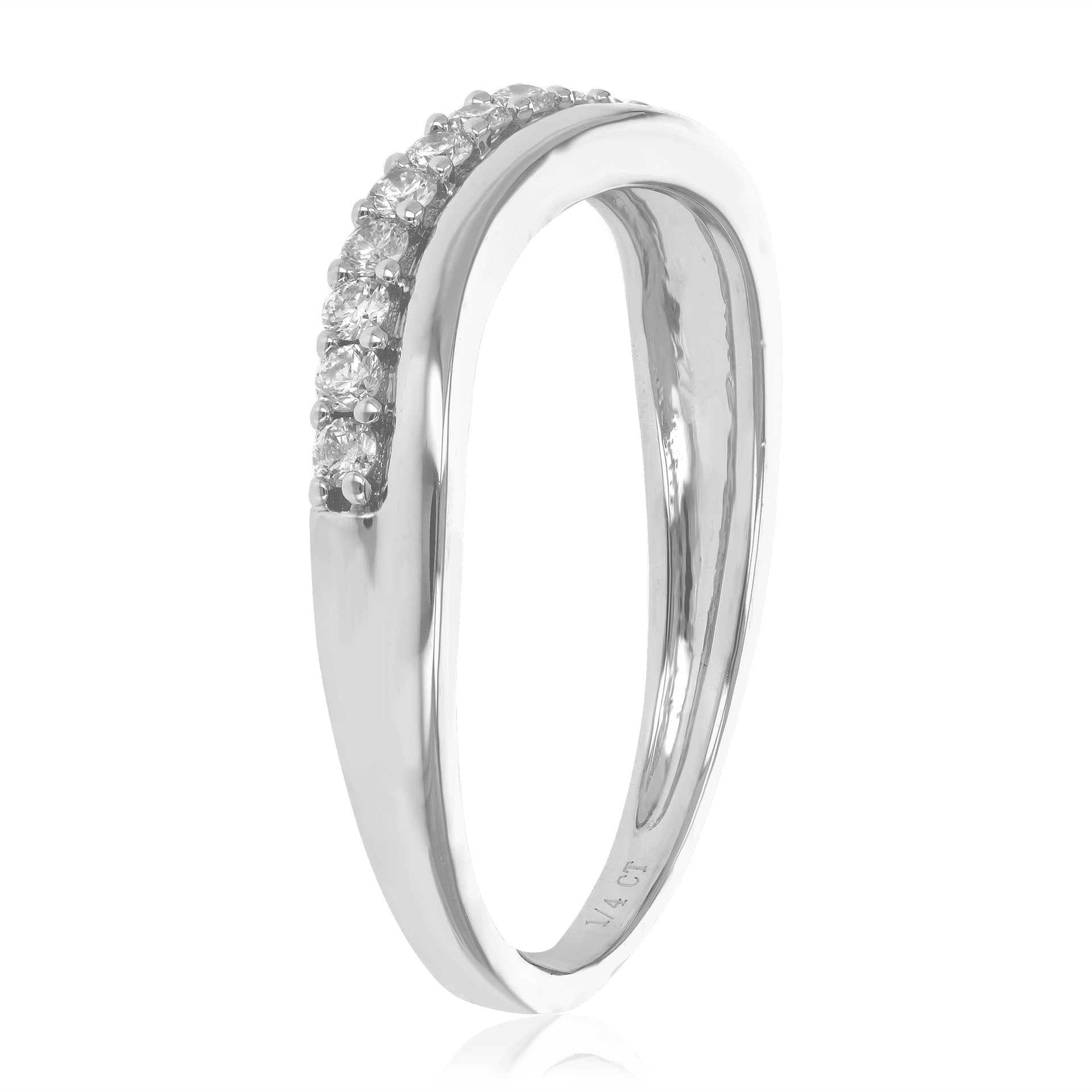 1/4 cttw Round Lab Grown Diamond Prong Set Wedding Engagement Ring .925 Sterling Silver Prong Set
