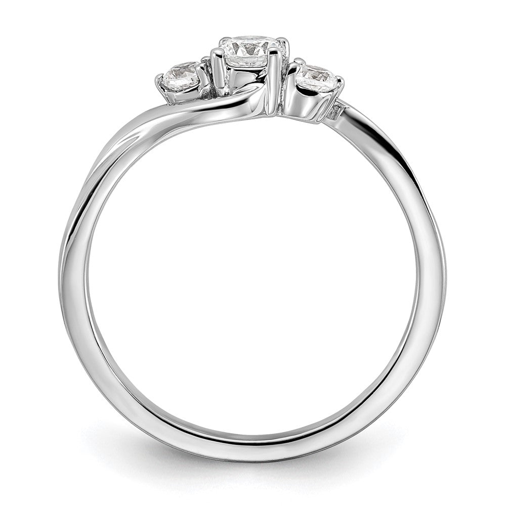 14k White Gold Lab Grown Diamond Engagement Ring 0.33ct Clarity- VS Color- G-H