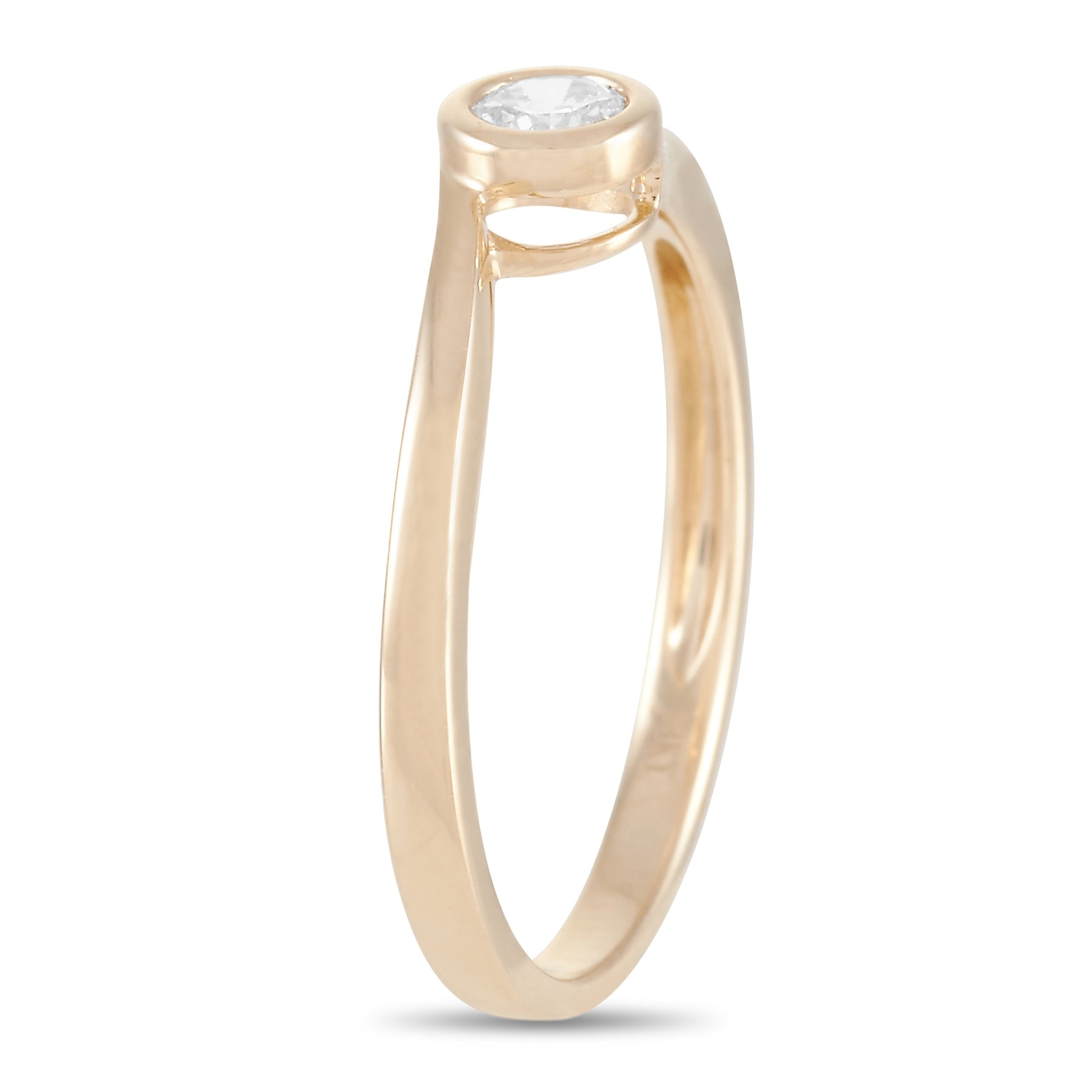 14K Yellow Gold 0.26 ct Diamond Ring