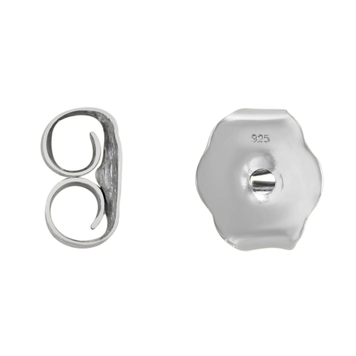 5x3mm All Natural Oval Green Amethyst Stud Earrings In .925 Sterling Silver