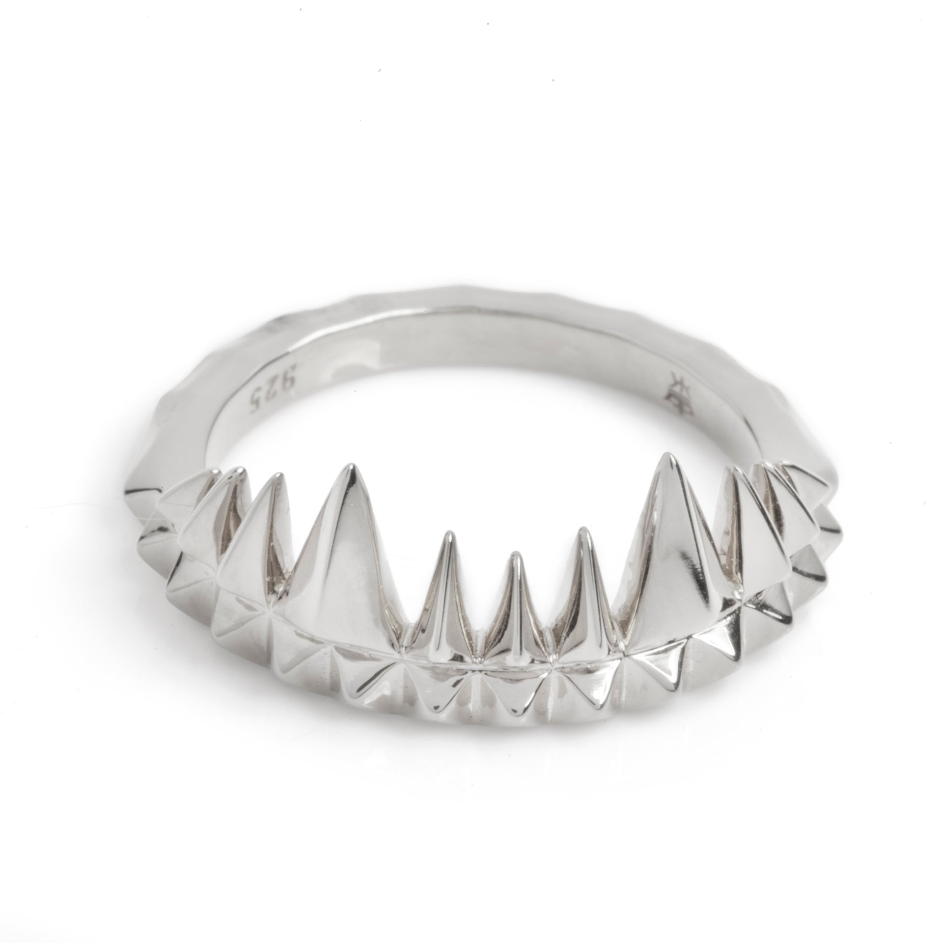 Crocodile Bite Ring Silver