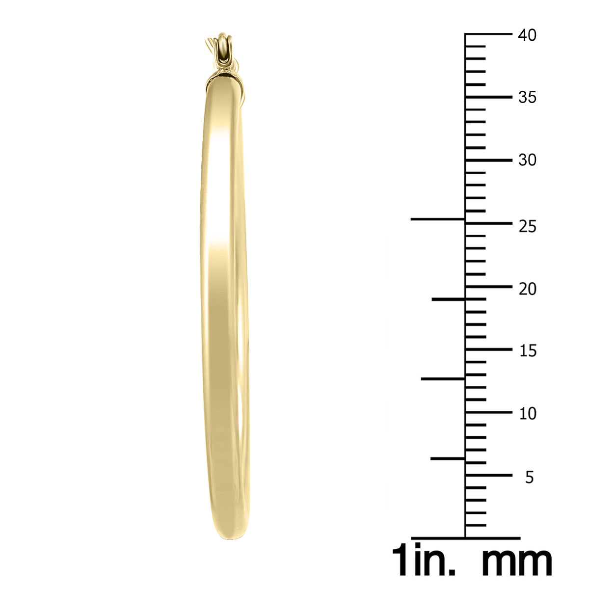 40Mm 14K Filled Hoop Earrings