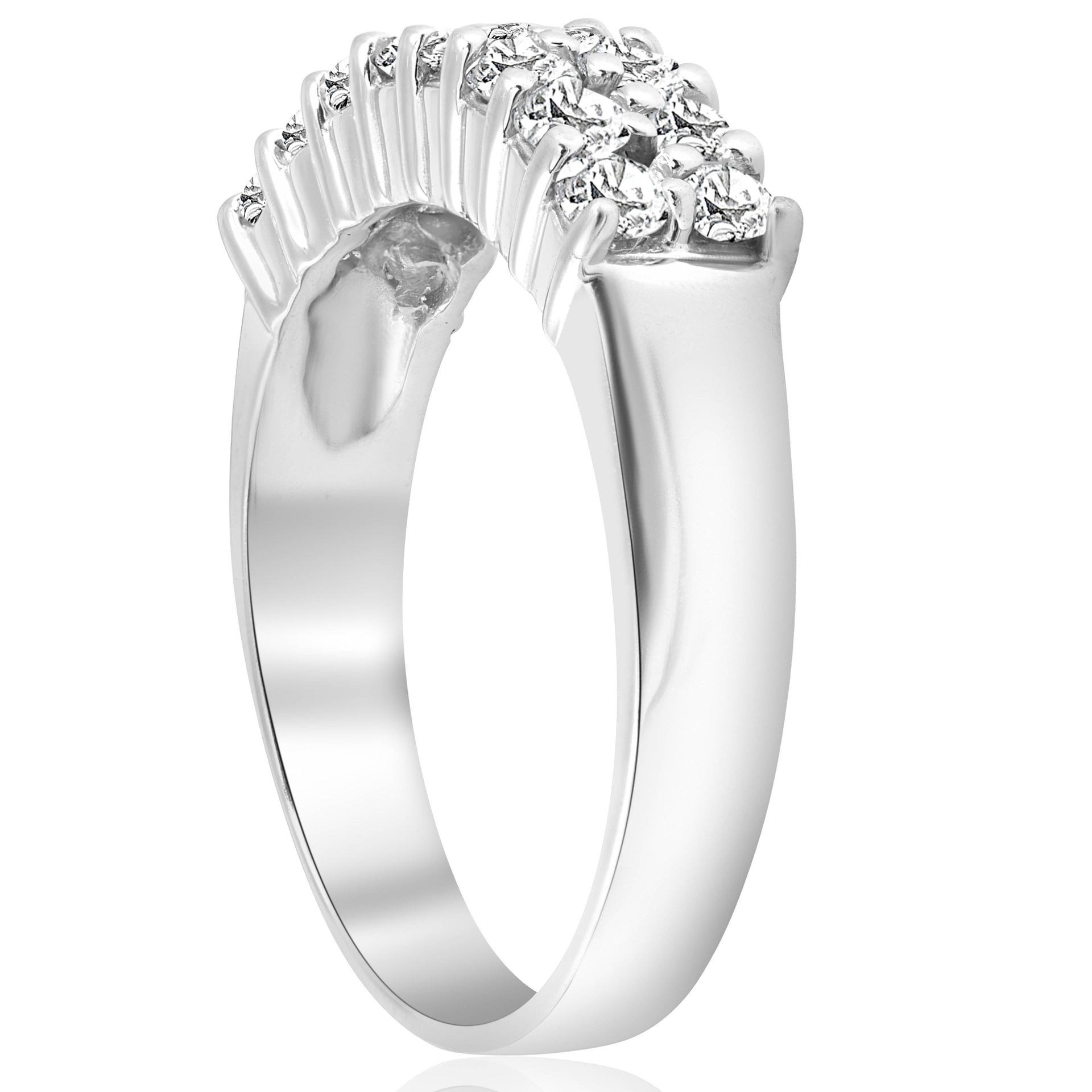 1 5/8 ct Diamond Anniversary Wedding White Gold Ring 14K