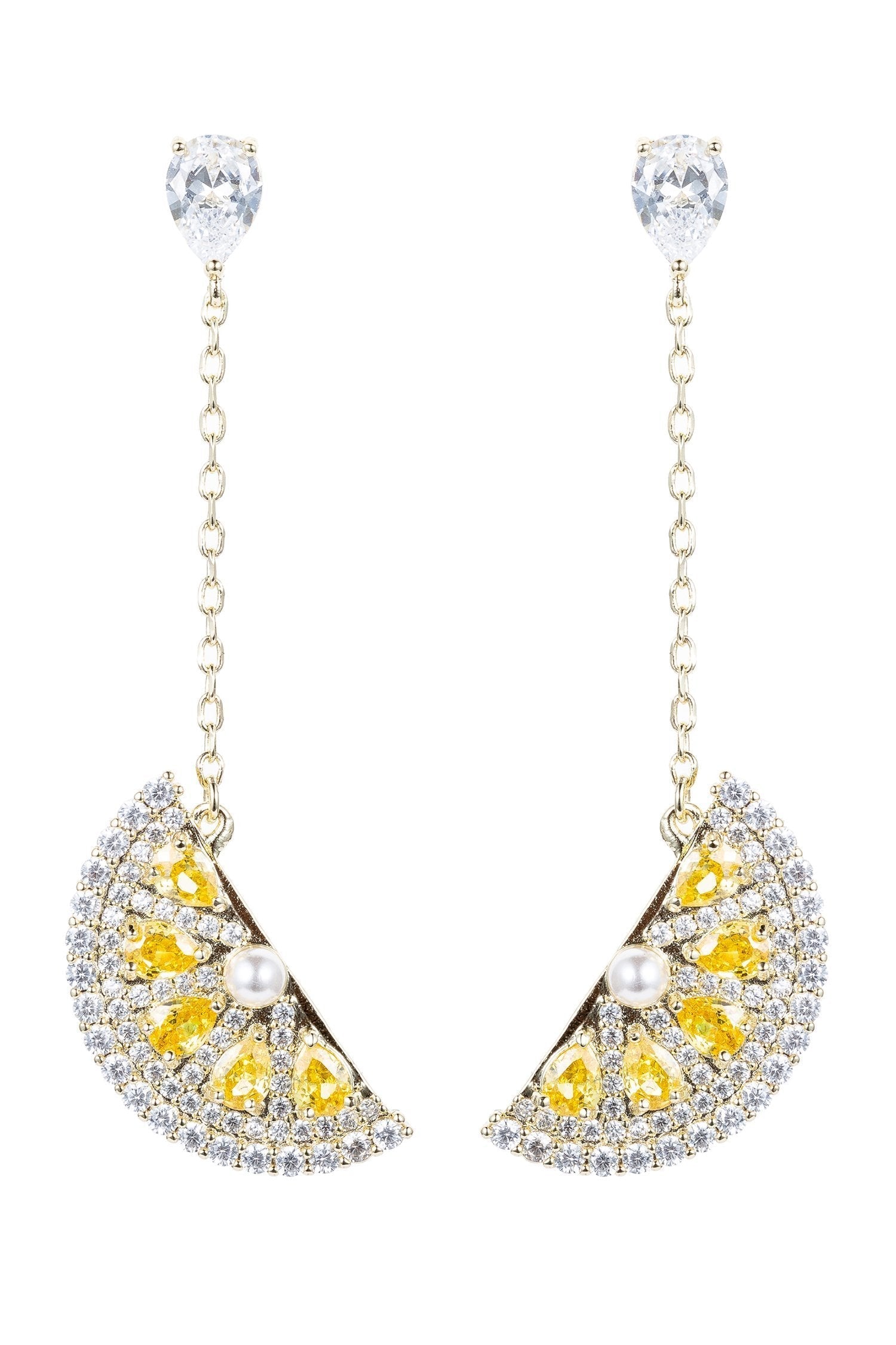 Citrus Earrings - Yellow