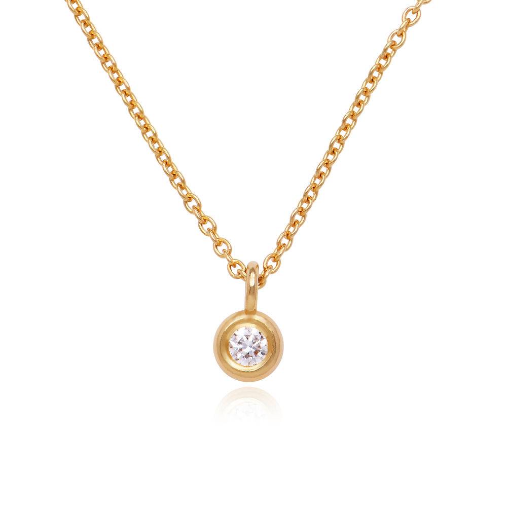 1/10 CT. T.W Lab ? Created Solitaire Diamond Necklace in Gold Plating