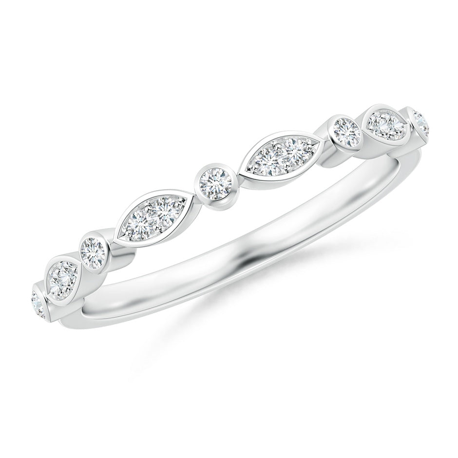 Lab-Grown Aeon Vintage Inspired Diamond Lace Pattern Wedding Ring