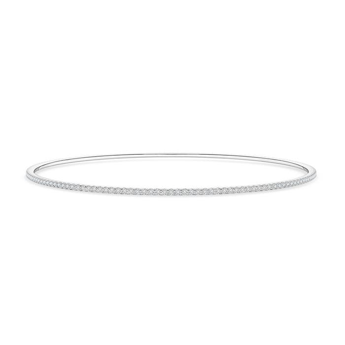 0.52 CTW Bezel-Set Round Diamond Charm Bracelet in 18K White Gold