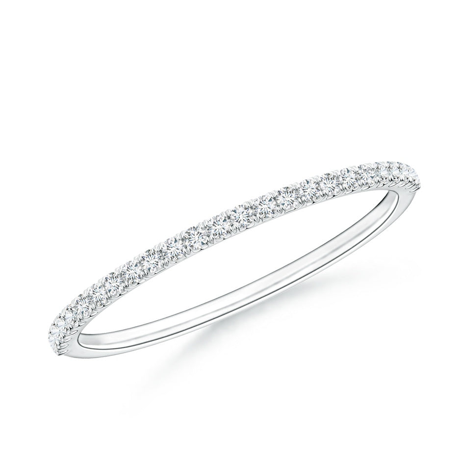 Classic Split Prong Diamond Half Eternity Wedding Ring