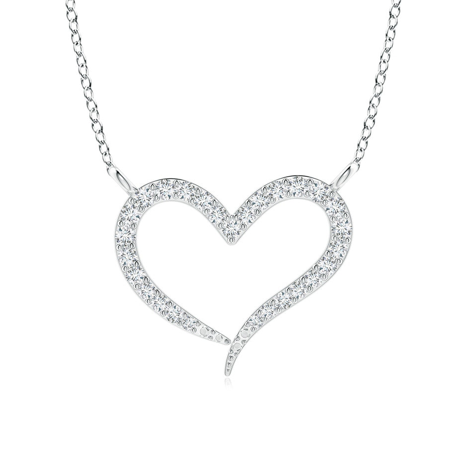 Diamond Wavy Heart Pendant