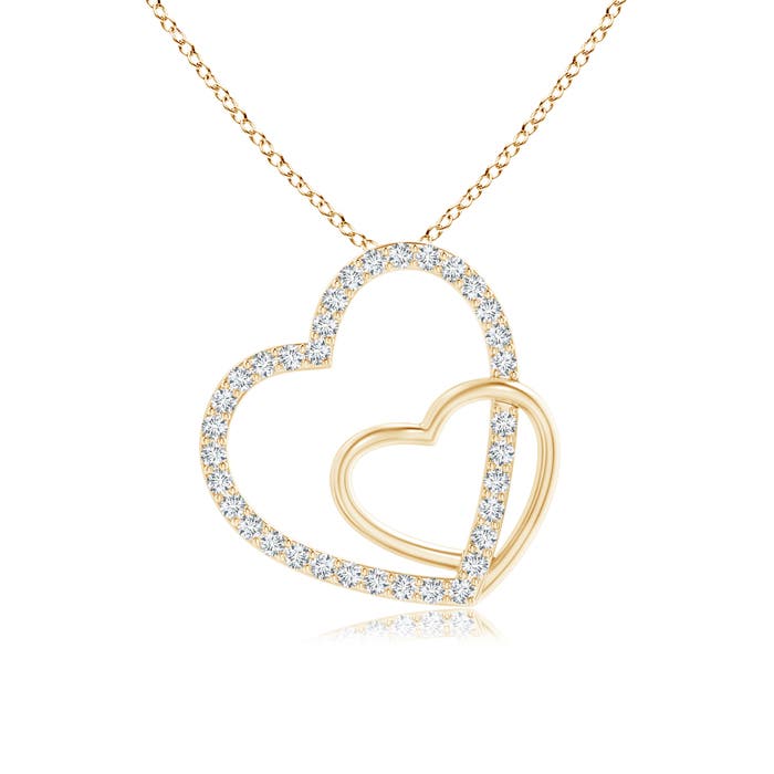 0.35 CTW Three Stone Graduated Bezel-Set Diamond Lariat Necklace in 18K Yellow Gold