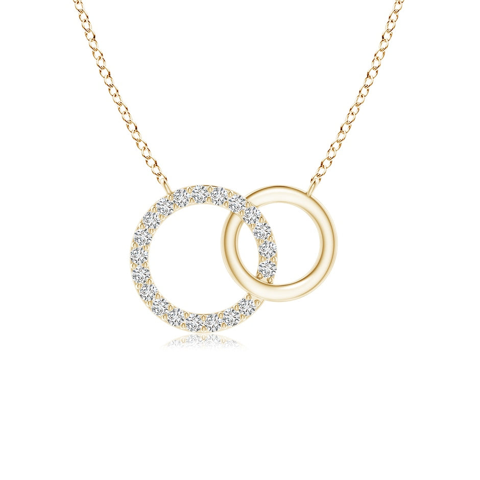 Interlocking Diamond Circle Necklace