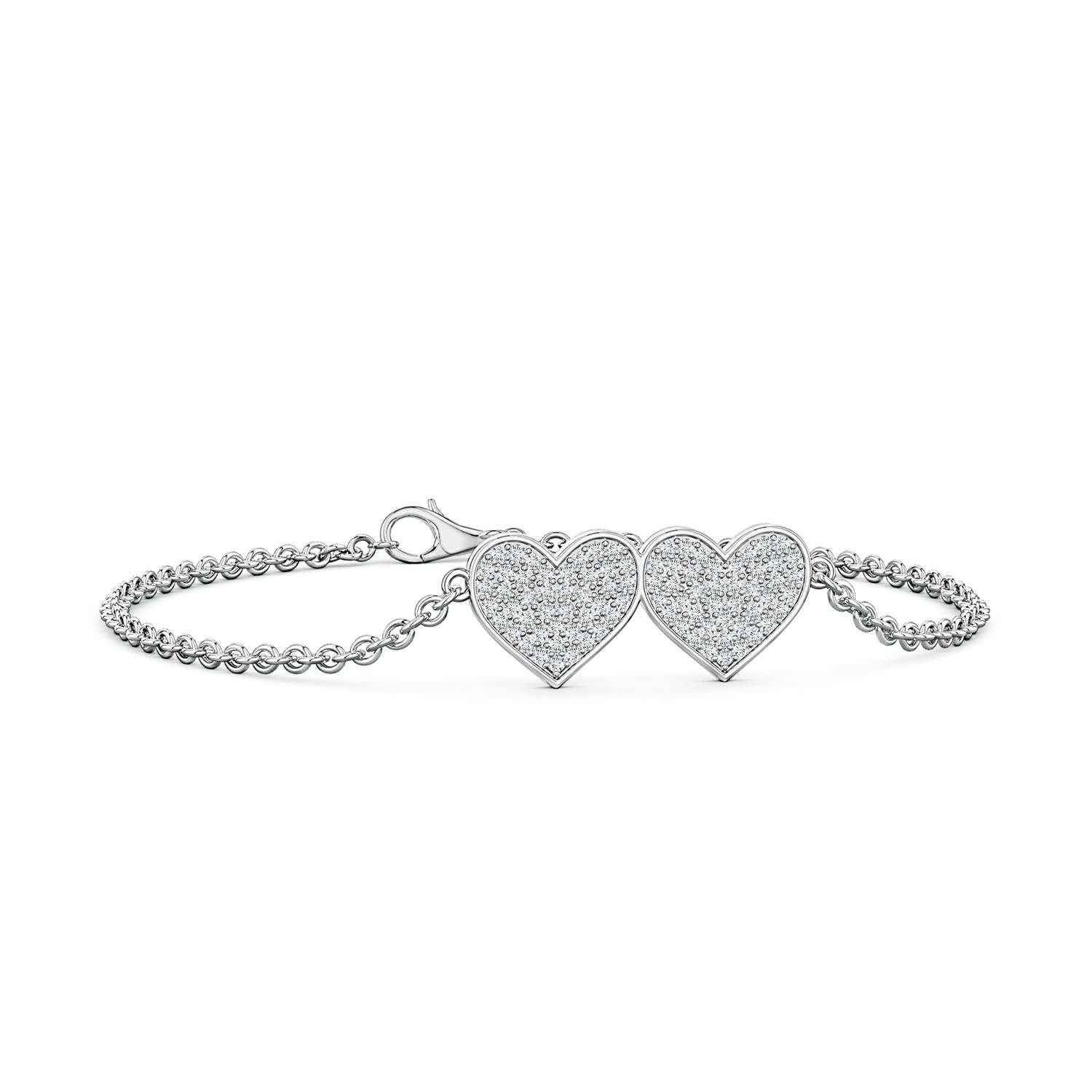 1.5 CTW Nature Inspired Round Diamond Tree Branch Bracelet in 14K White Gold
