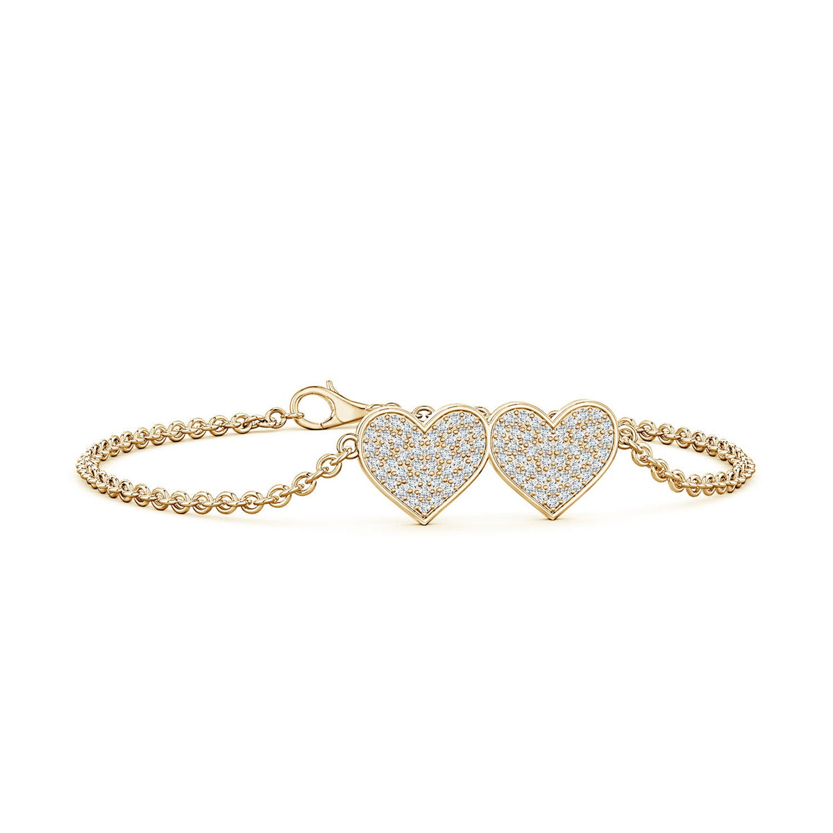 1.5 CTW Nature Inspired Round Diamond Tree Branch Bracelet in 14K Yellow Gold