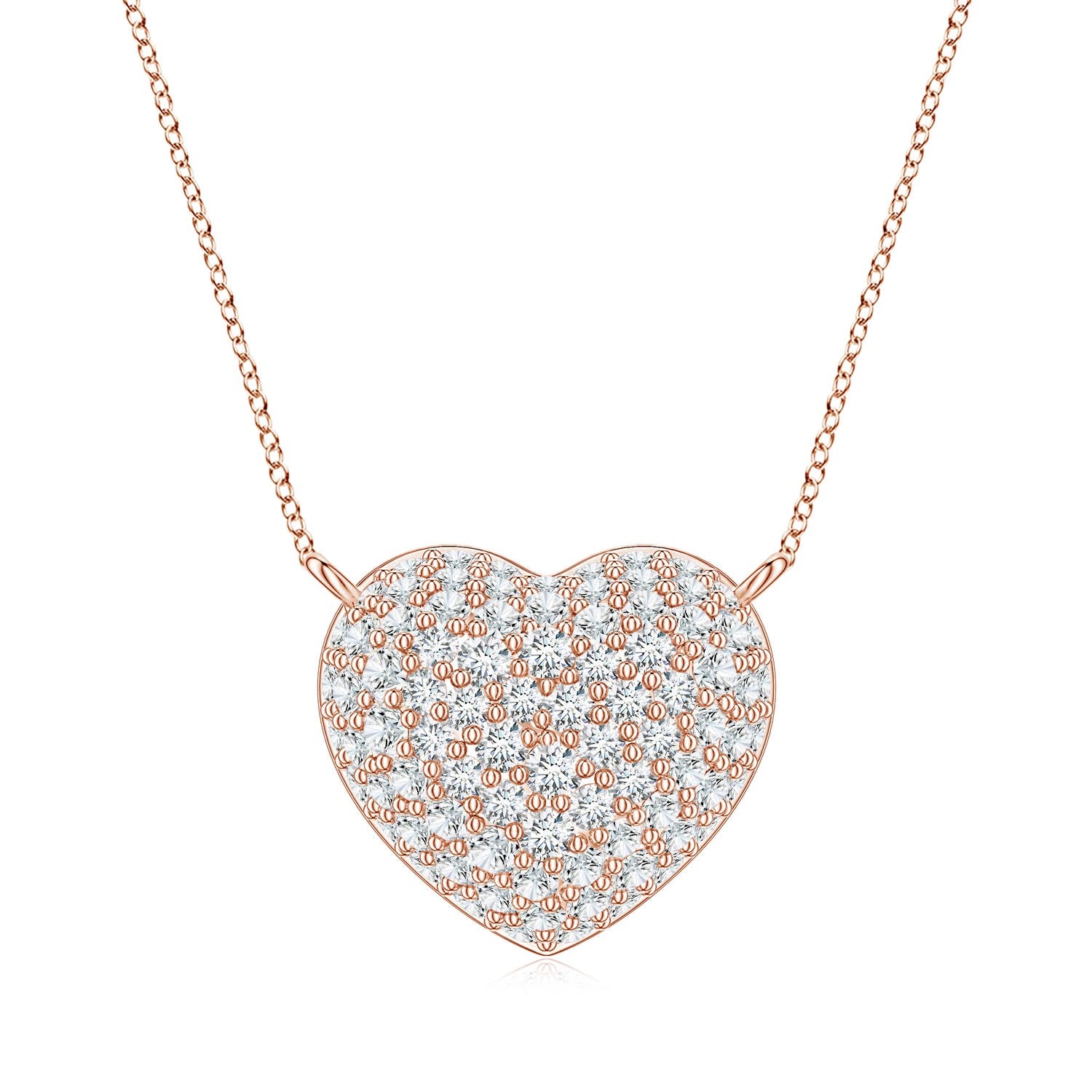 0.68 CTW Lab-Grown Diamond Mahjong Nine of Circles Charm Pendant in 14K Rose Gold