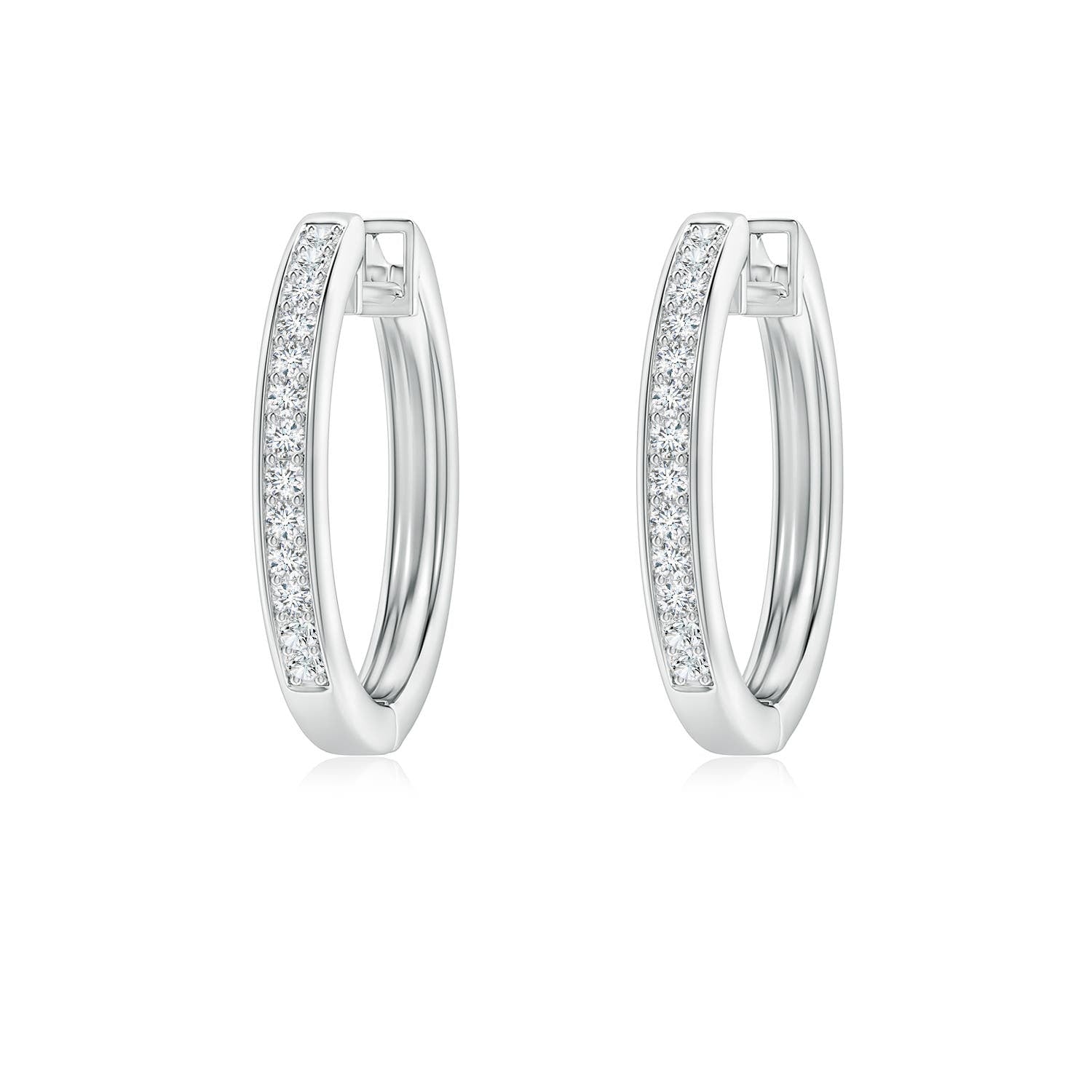 1.3 CTW Prong-Set Emerald-Cut Diamond Solitaire Stud Earrings in Platinum