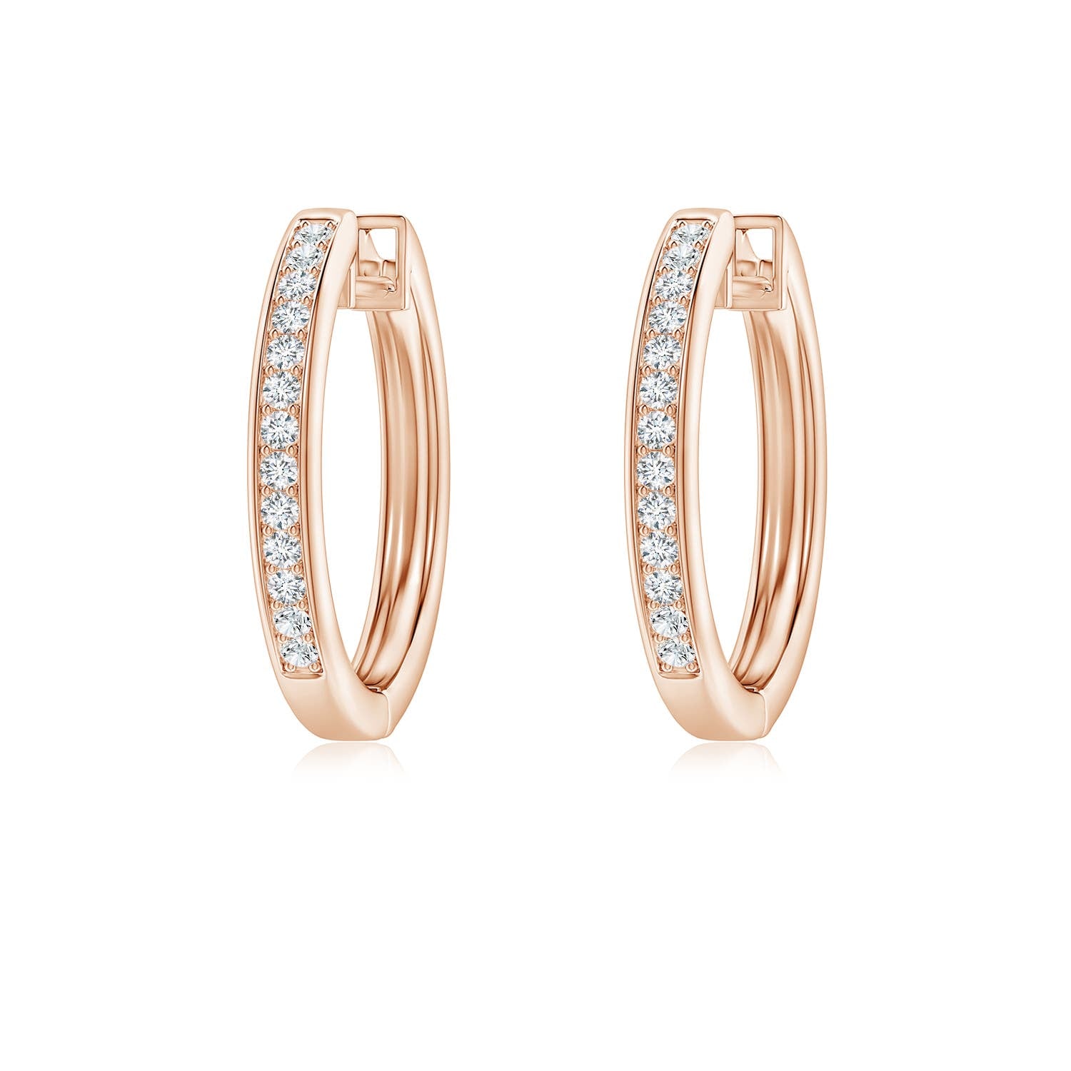 1.0 CTW Classic Bezel-Set Round Diamond Leverback Drop Earrings in 14K Yellow Gold