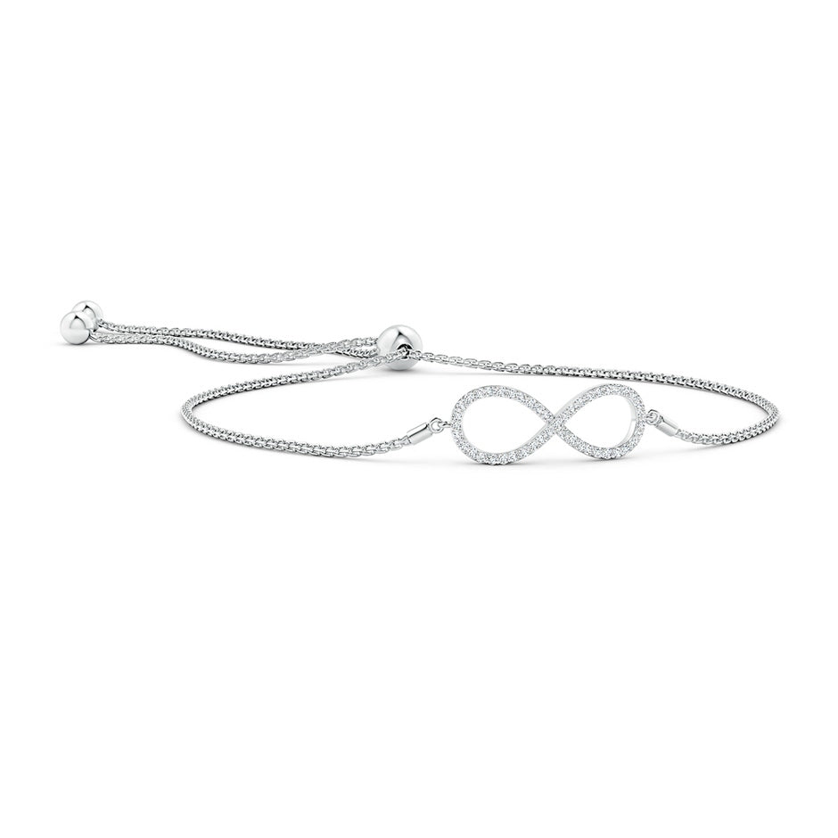 Prong-Set Diamond Infinity Bolo Bracelet