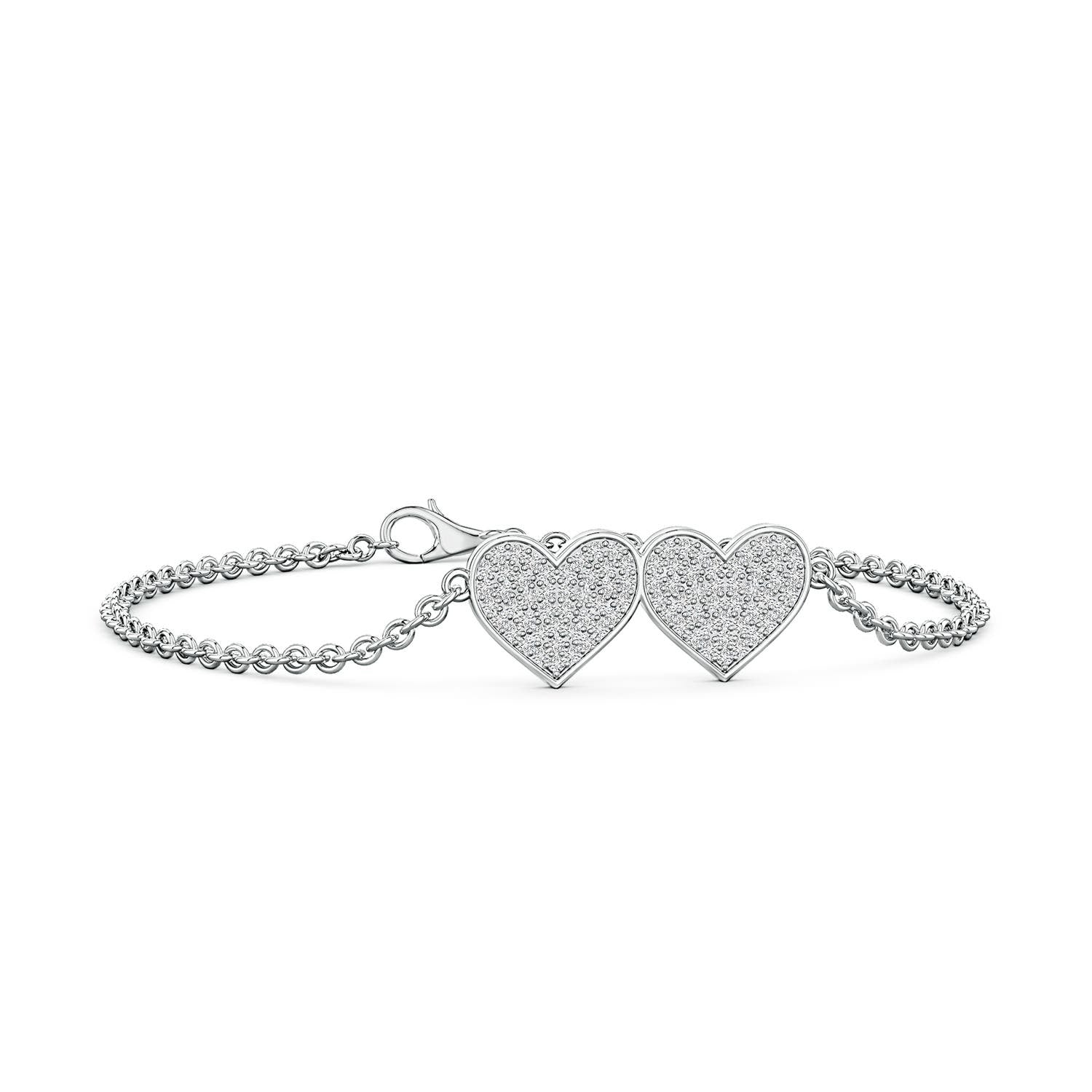 1.5 CTW Nature Inspired Round Diamond Tree Branch Bracelet in 14K White Gold