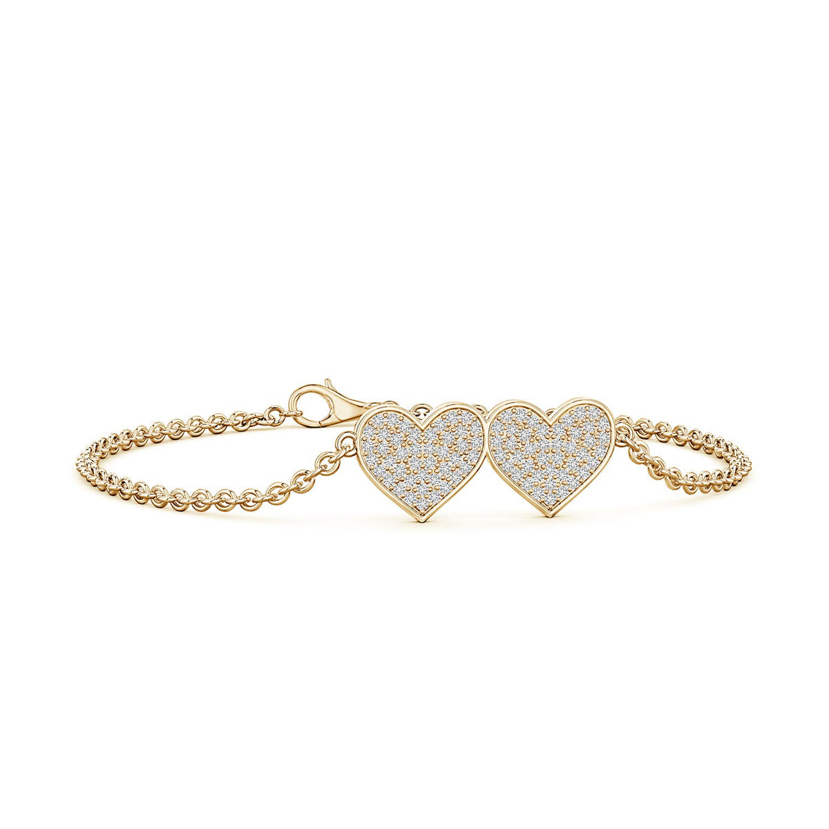 1.5 CTW Nature Inspired Round Diamond Tree Branch Bracelet in 14K Yellow Gold