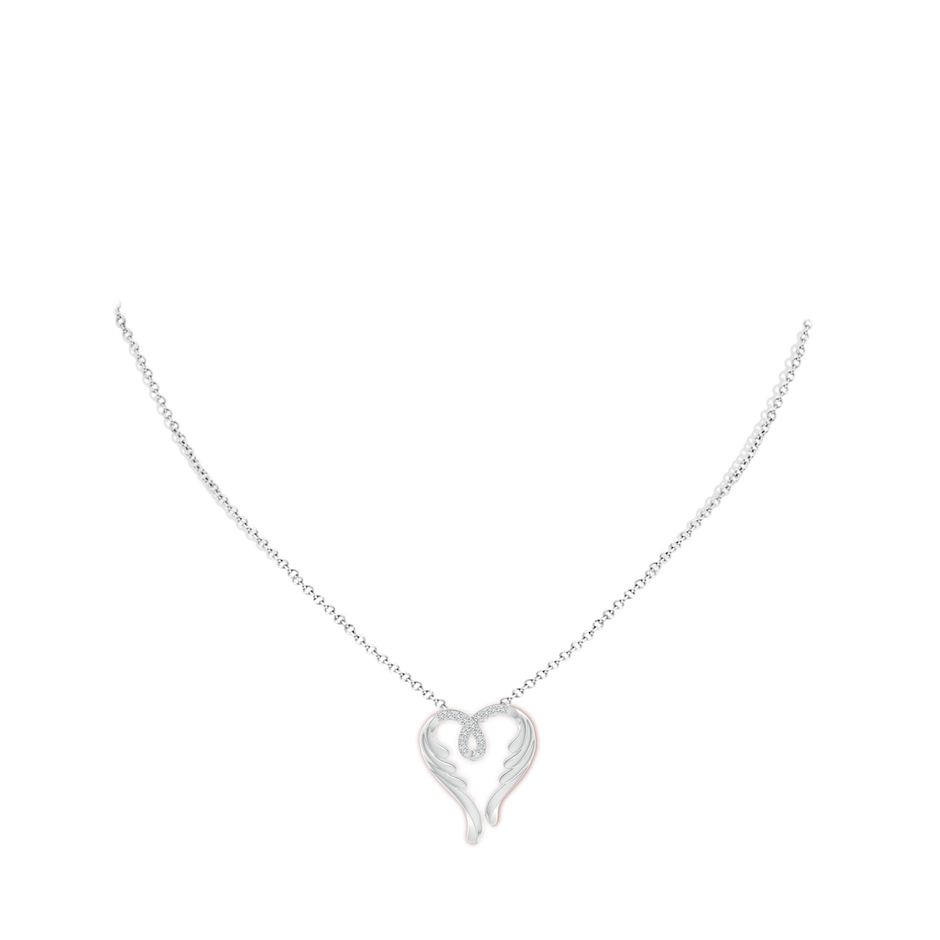 Diamond Angel Heart Pendant