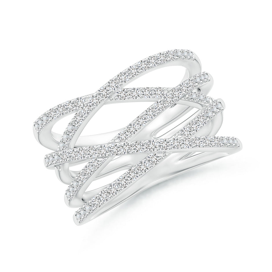 Entwined Diamond Wrap Ring