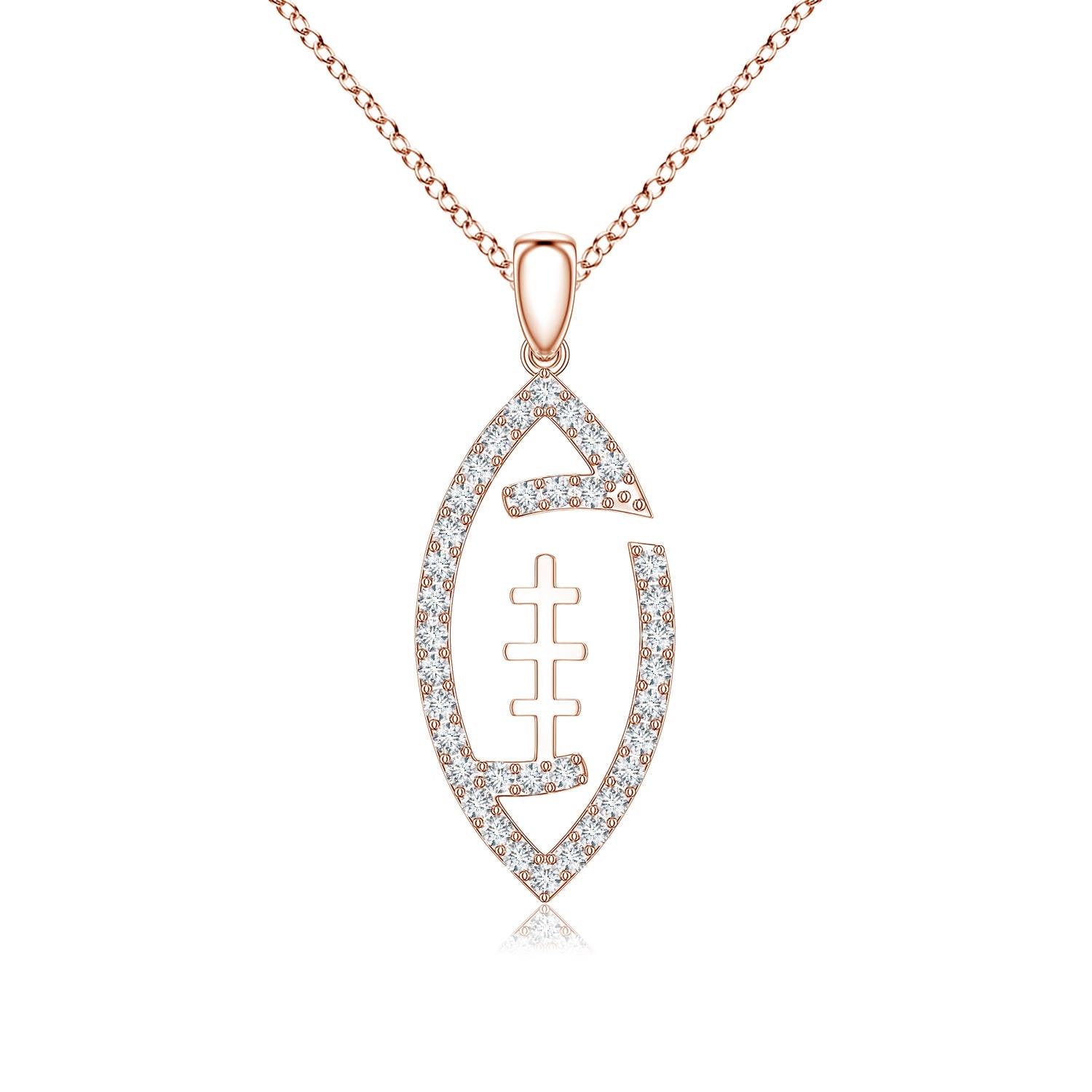 0.68 CTW Lab-Grown Diamond Mahjong Red Dragon Charm Pendant in 14K Rose Gold