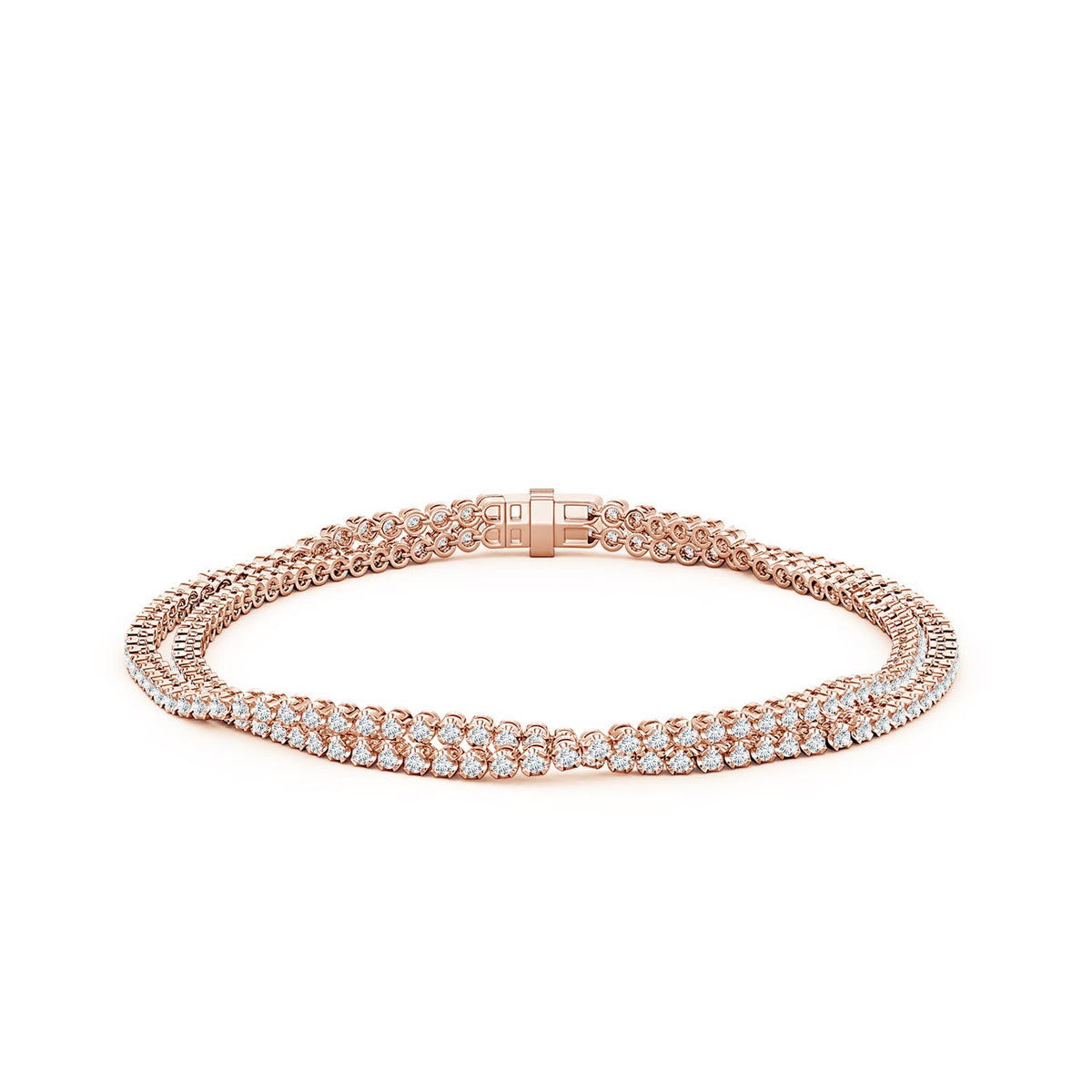 14.06 CTW Round Lab-Grown Diamond Classic Tennis Bracelet in 14K Yellow Gold