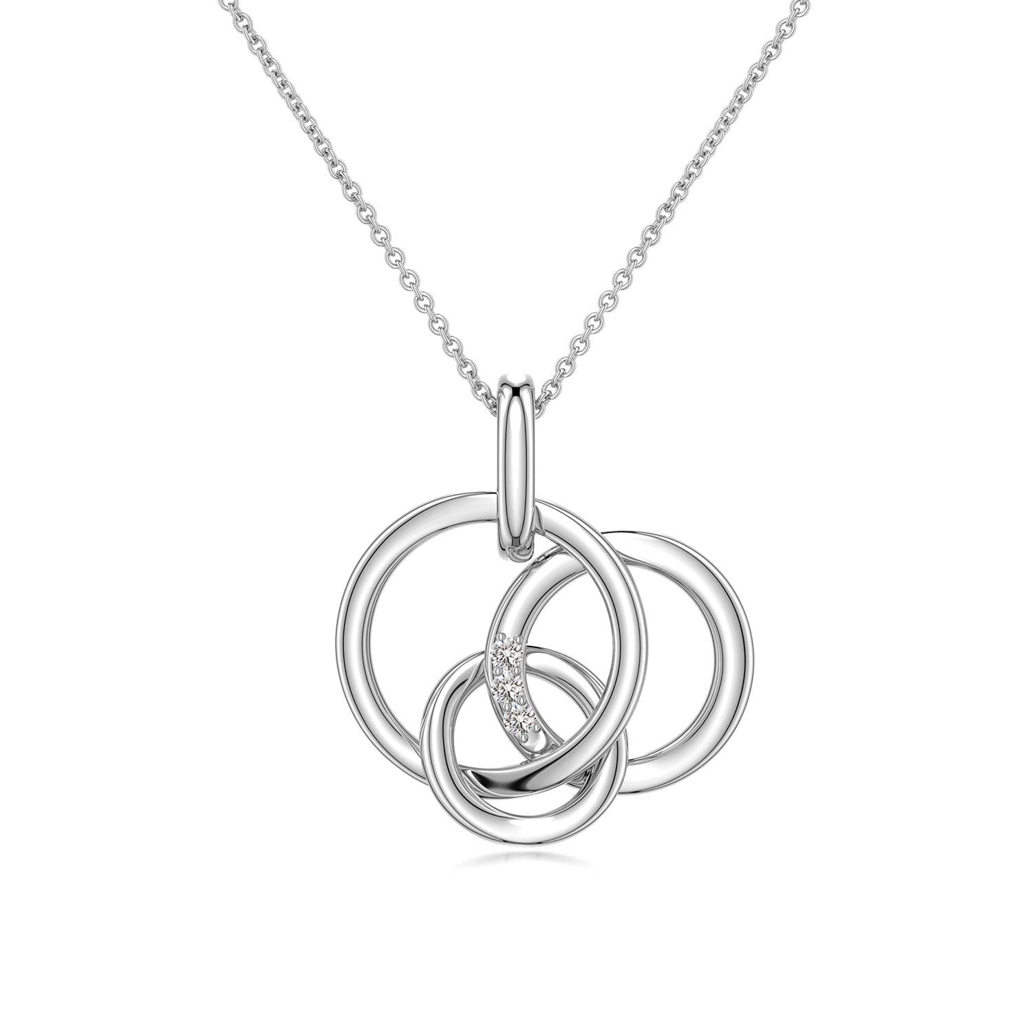 0.74 CTW Diamond Football Helmet-Inspired Charm Pendant in 14K White Gold