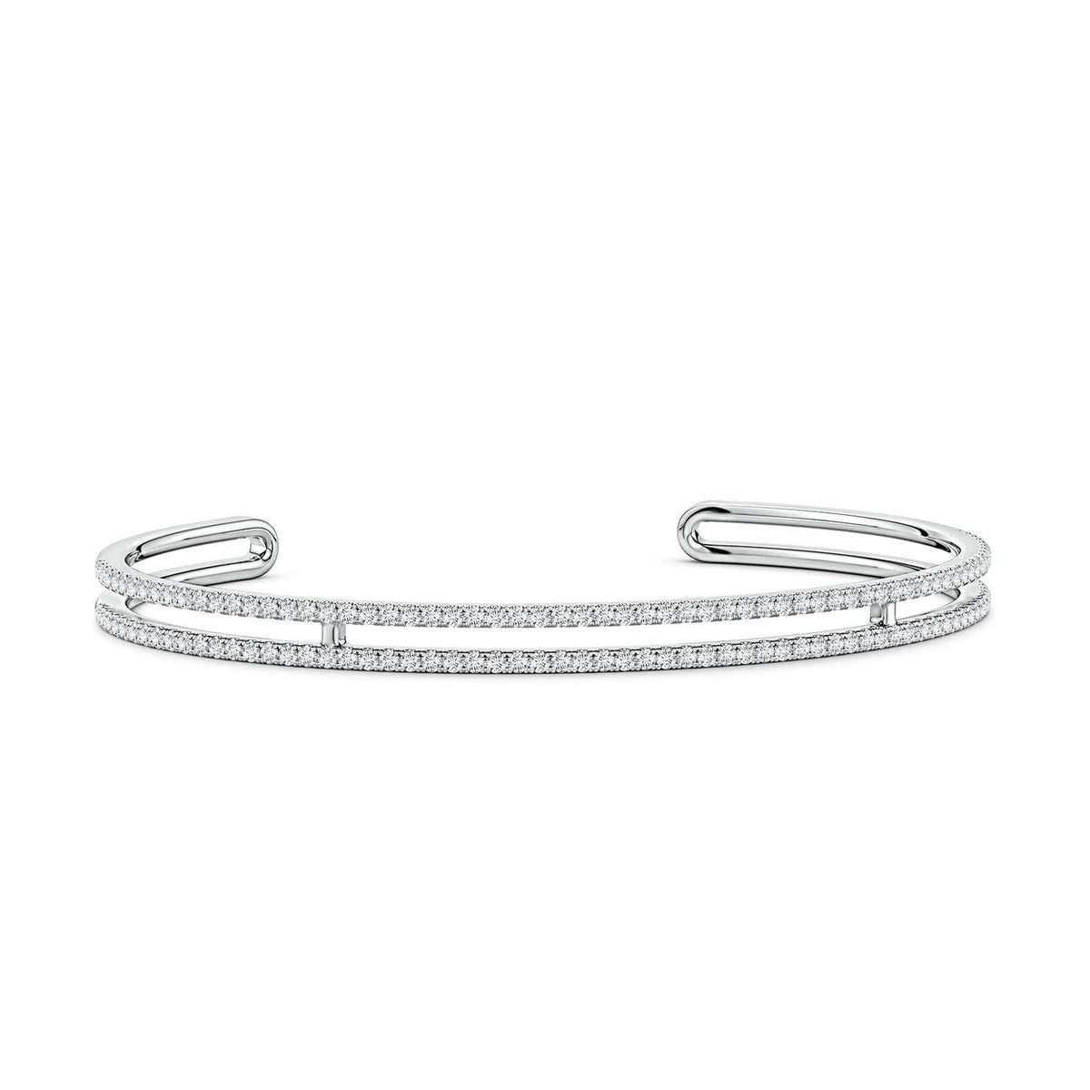 17.5 CTW Lab-Grown Classic Diamond Linear Tennis Bracelet in 18K White Gold