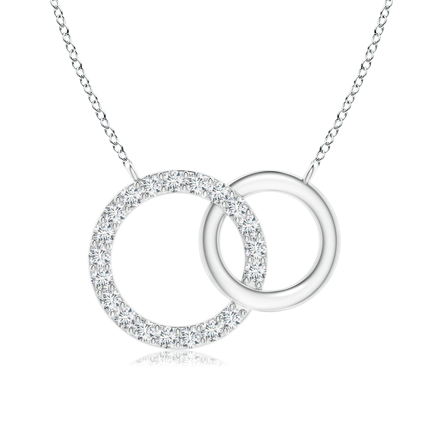 0.73 CTW Classic Diamond Cat Pendant in 18K Rose Gold
