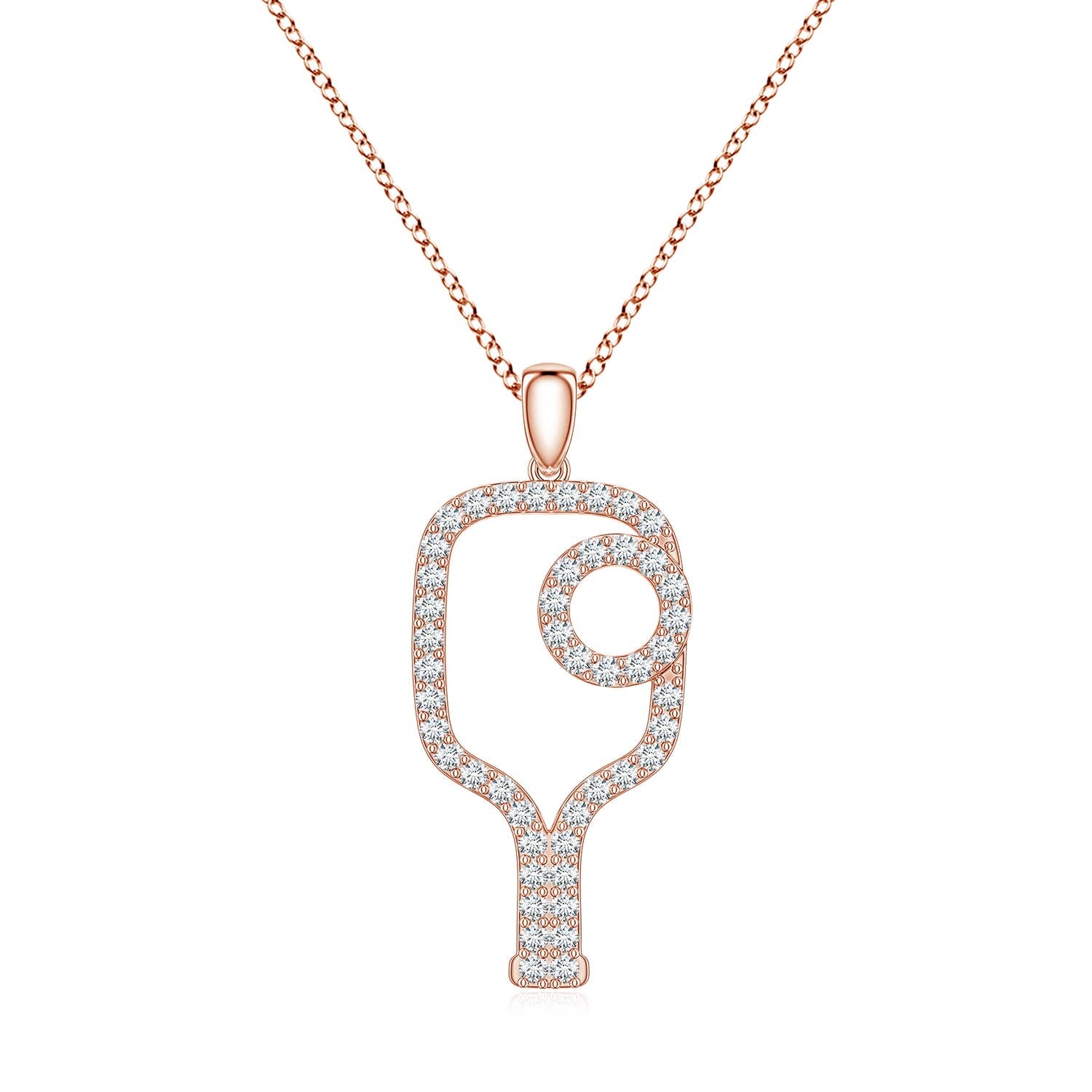 1.05 CTW Lab-Grown Diamond Watering Can-Inspired Charm Pendant in 14K Rose Gold