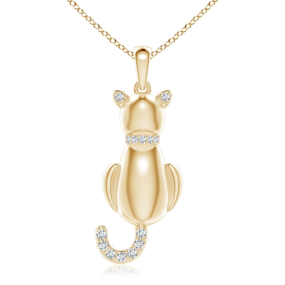 Classic Diamond Cat Pendant