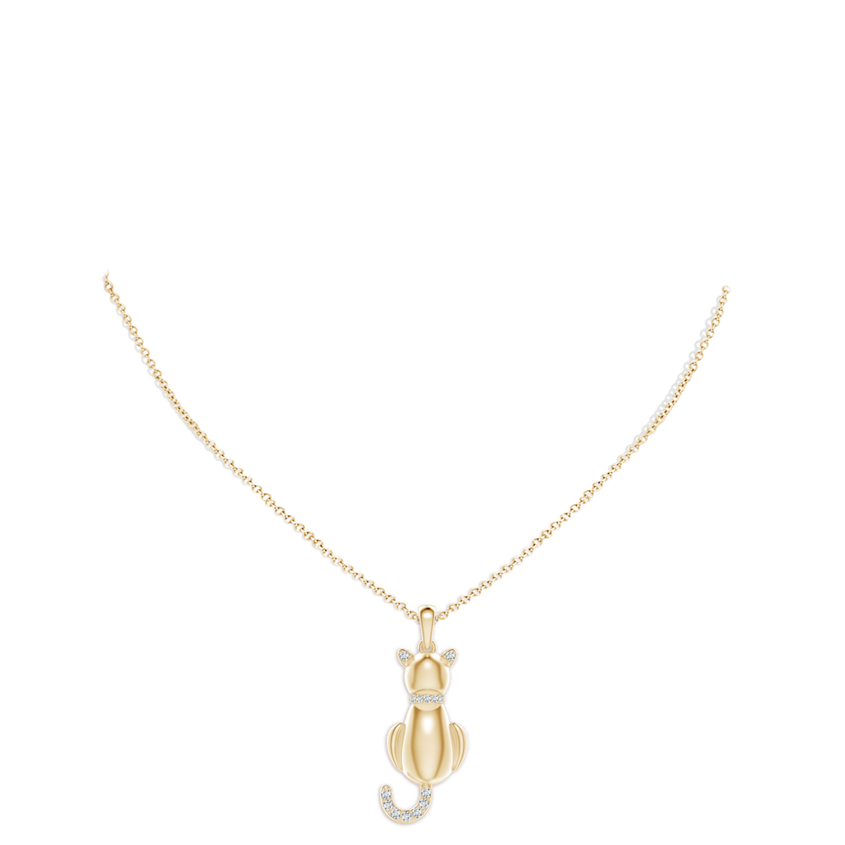 Classic Diamond Cat Pendant