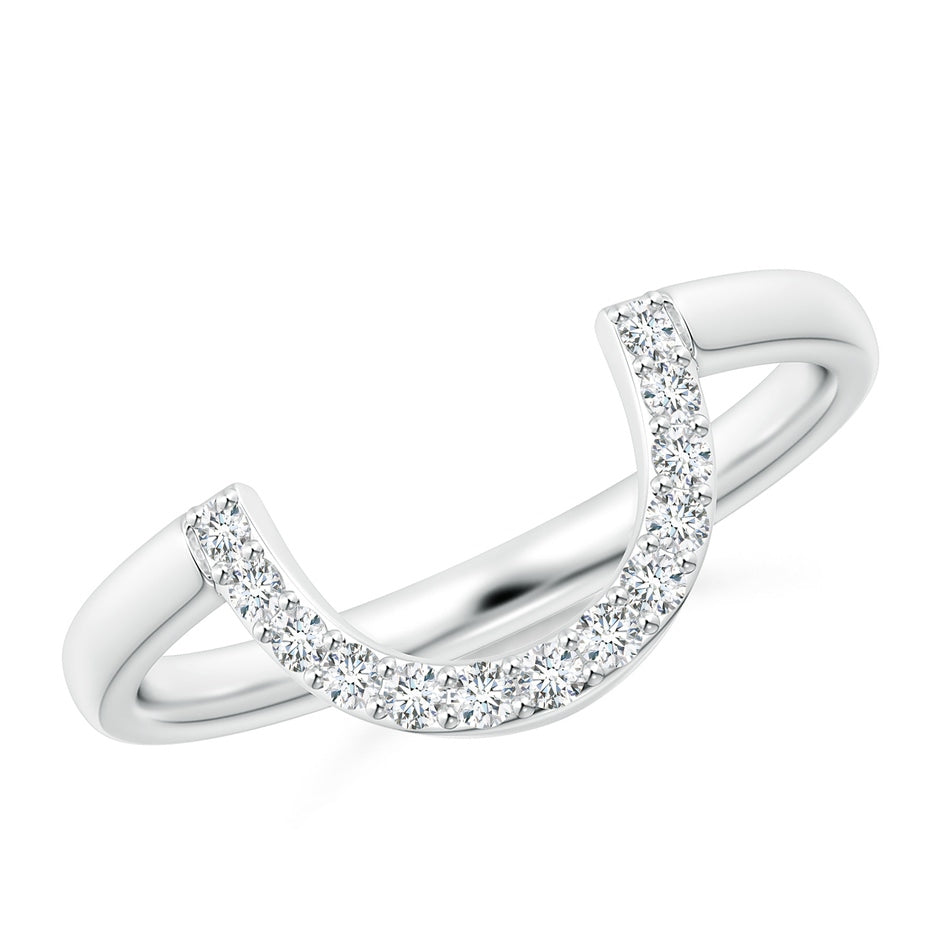 Lab-Grown Diamond U-Shaped Wedding Ring