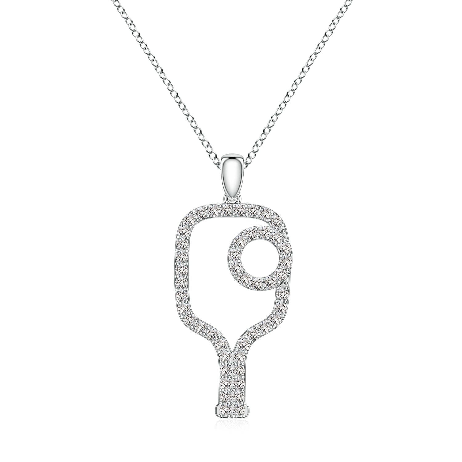 1.0 CTW Diamond Equestrian Riding Helmet-Inspired Charm Pendant in 18K White Gold