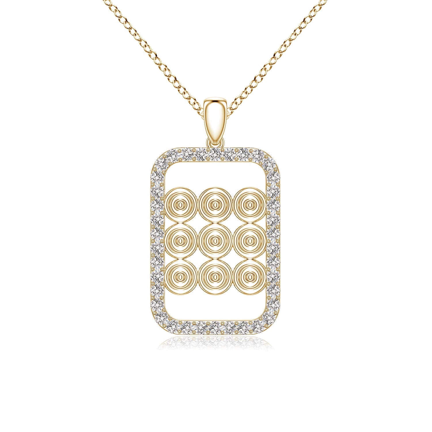 1.0 CTW Diamond Equestrian Riding Helmet-Inspired Charm Pendant in 18K Yellow Gold