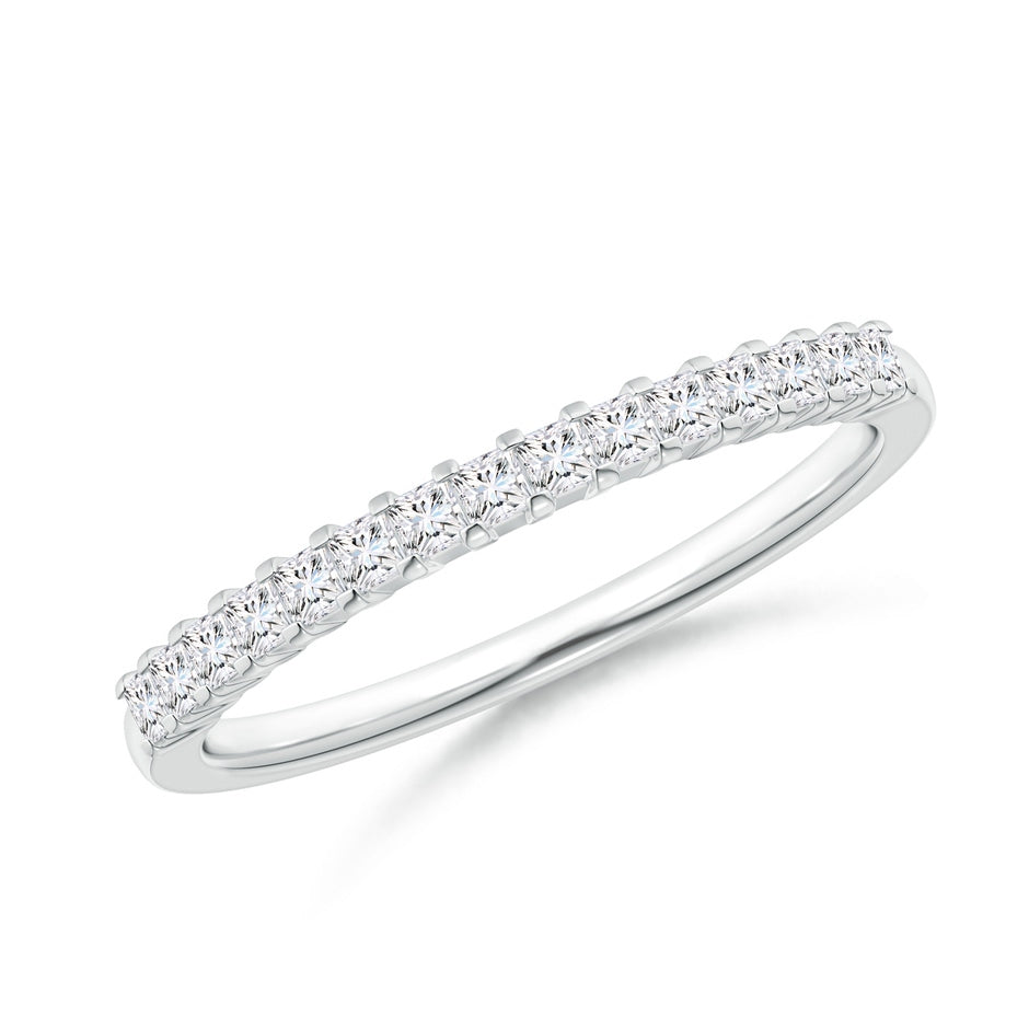 Princess Diamond Semi Eternity Classic Wedding Ring