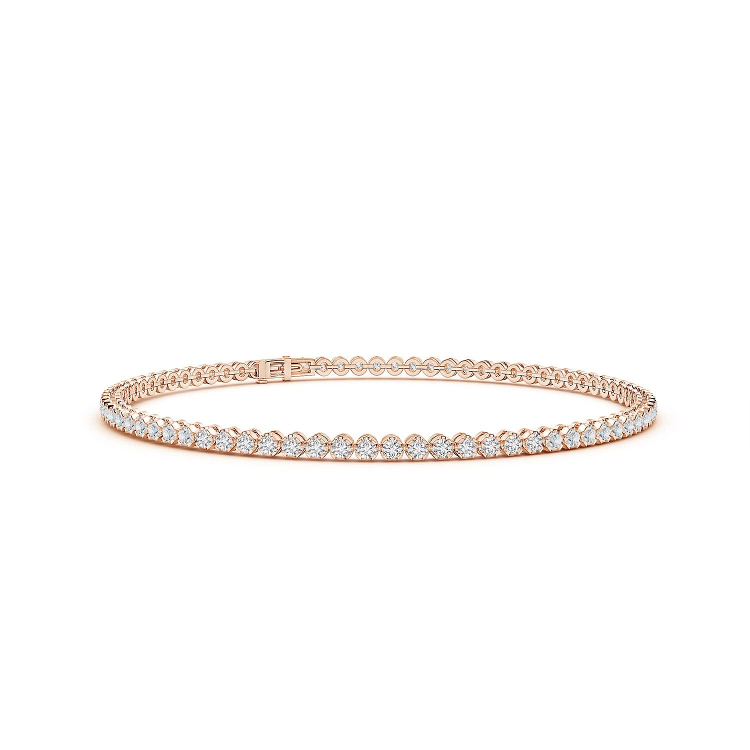 8 MM Japanese Akoya Pearl & Oval Swiss Blue Topaz Bracelet in 18K Rose Gold