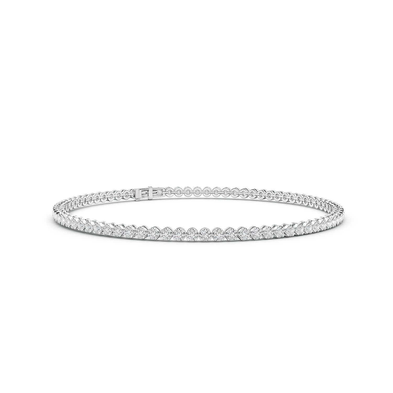 7.82 CTW Classic Round Diamond Tennis Bracelet in 14K Rose Gold