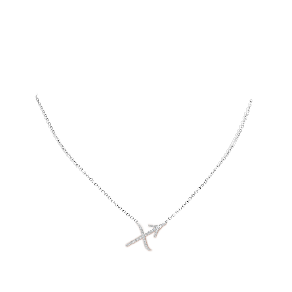Diamond Sagittarius Zodiac Sign Pendant