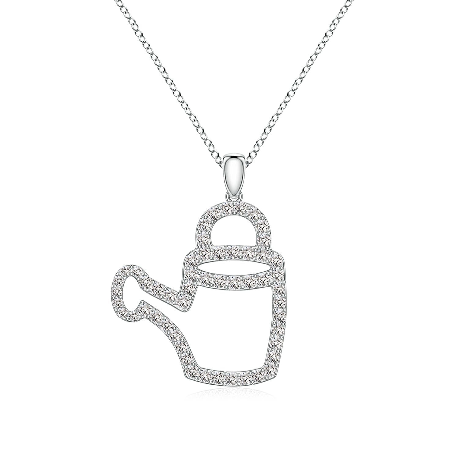 0.68 CTW Diamond Mahjong Nine of Circles Charm Pendant in Platinum