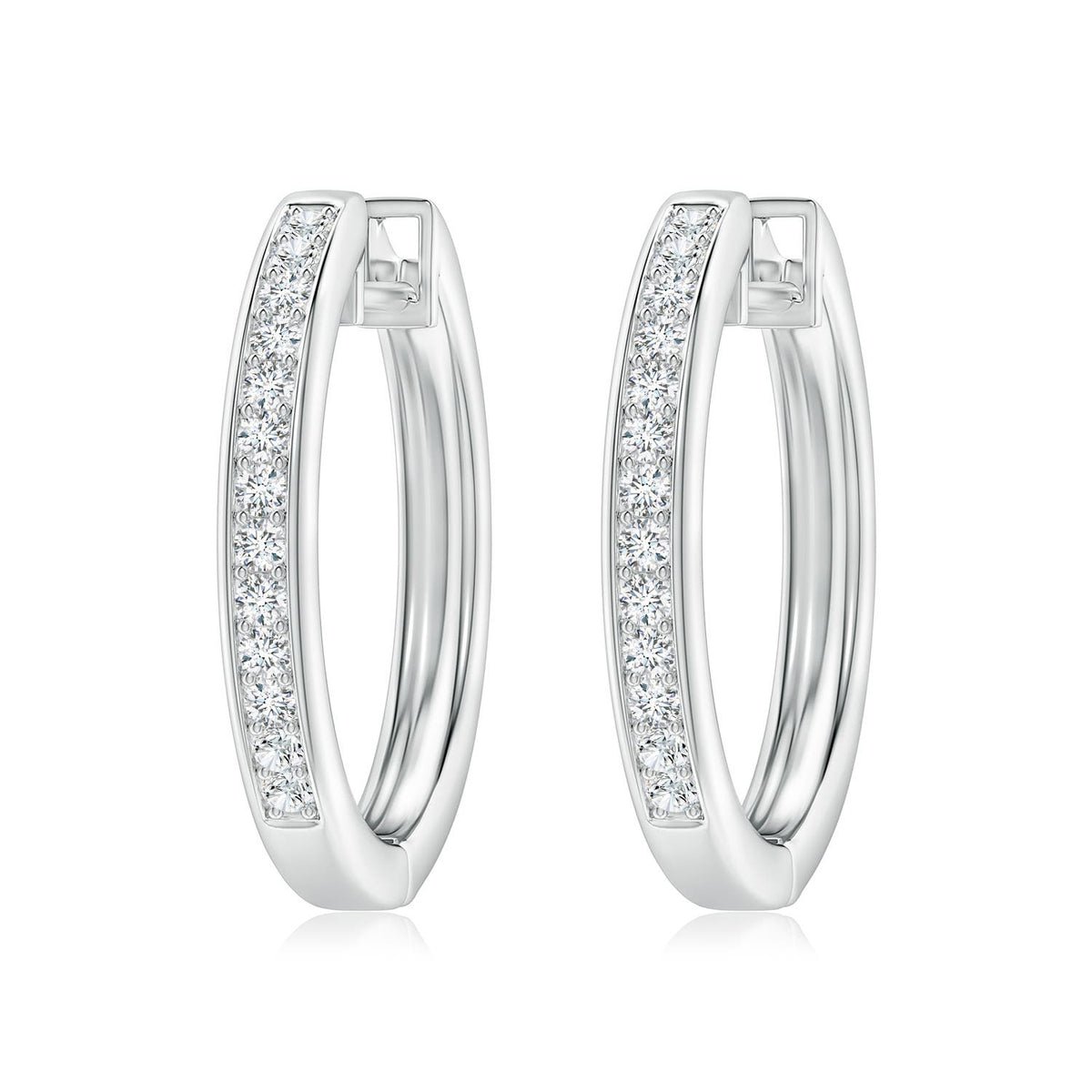 1.54 CTW Pear-Shaped Sapphire Leverback Drop Earrings with Diamond in 14K Yellow Gold