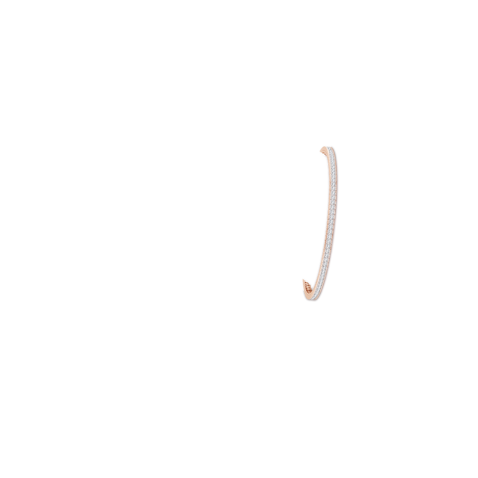 Channel-Set Princess-Cut Diamond Tennis Bracelet