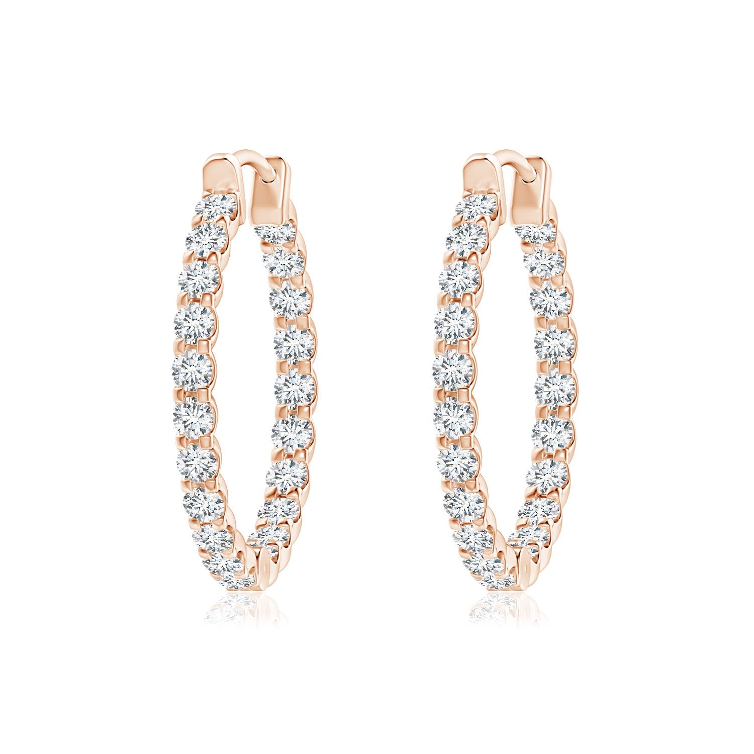 3 MM Freshwater Pearl Floral Studs with Blue Sapphire in 18K White Gold