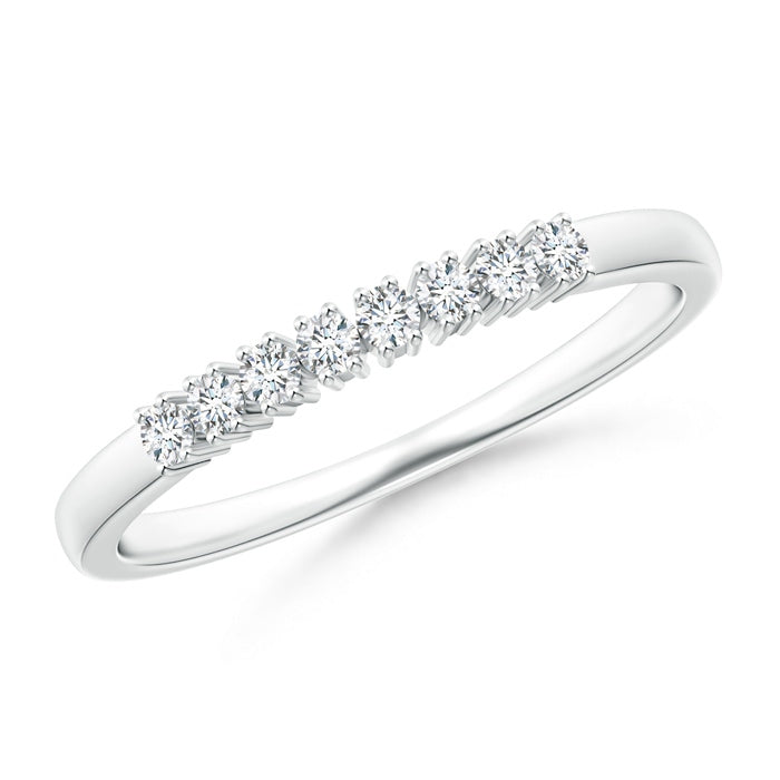 Eight Stone 4-Prong Set Diamond Wedding Ring